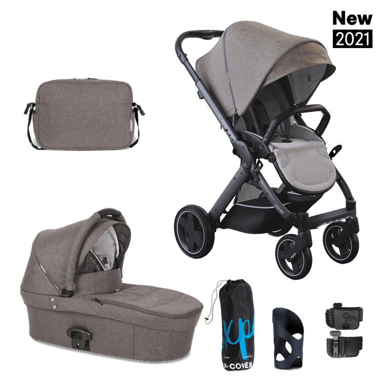 X-Lander, X-Pulse - wózek głęboko-spacerowy-Evening Grey