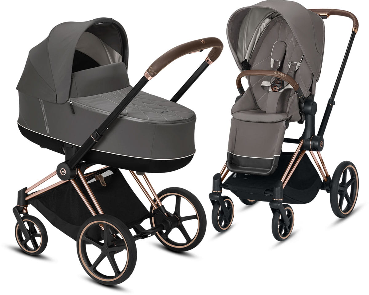 Cybex, Priam 2.0 - wózek spacerowy z gondolą Lux-Soho Grey-Rose Gold