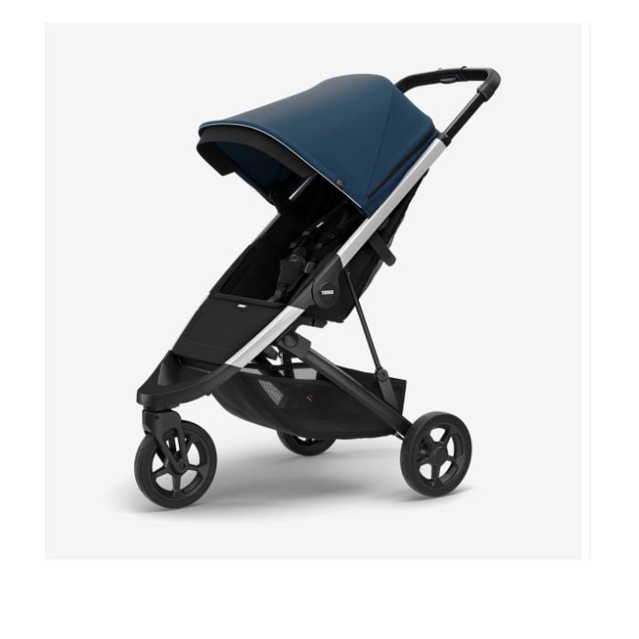 Thule Spring - wózek spacerowy-Aluminium-Majolica Blue