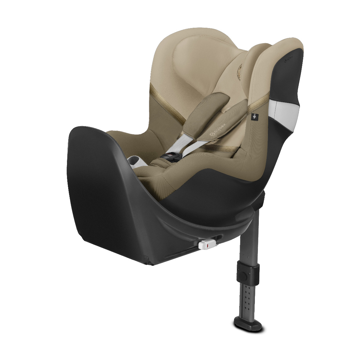 Cybex, Sirona M2 I-Size - fotelik samochodowy z bazą M od urodzenia do 105 cm, do ok. 4 lat-Classic Beige