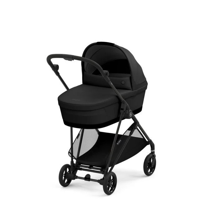 Cybex Melio Carbon - wózek głęboko-spacerowy-Magic Black