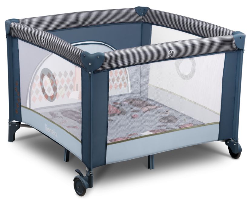 Lionelo, Fie - wielofunkcyjny kojec dla dzieci-Blue Navy