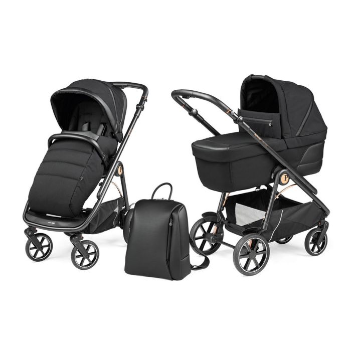 Peg Perego Veloce - uniwersalny wózek głęboko-spacerowyz torbą gratis-Bronze Noir