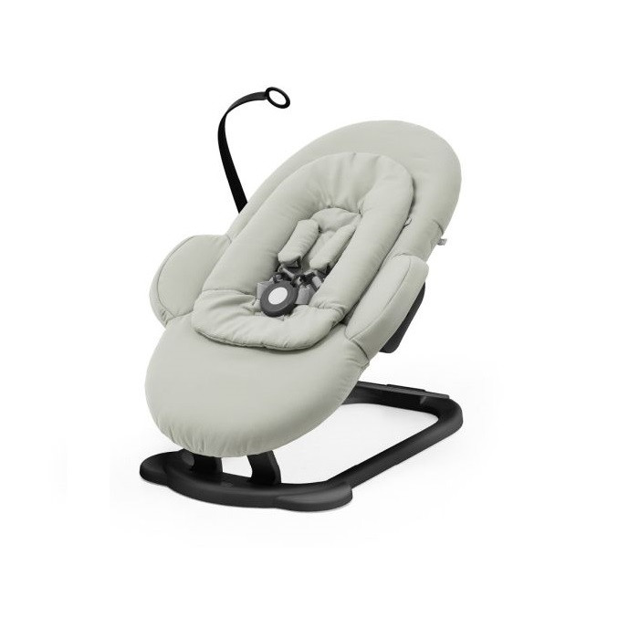 Stokke Steps Bouncer - leżaczek dla dziecka-Soft Sage/Black Chassis