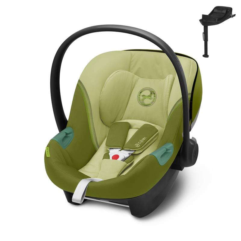 Cybex Aton S2 i-Size - fotelik samochodowy 45 cm - 87 cm, 0-13 kg + baza One-Nature Green