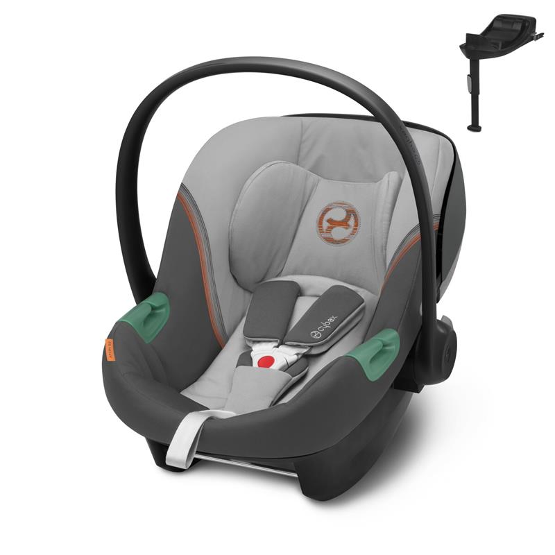 Cybex Aton S2 i-Size - fotelik samochodowy 45 cm - 87 cm, 0-13 kg + baza One-Lava Grey