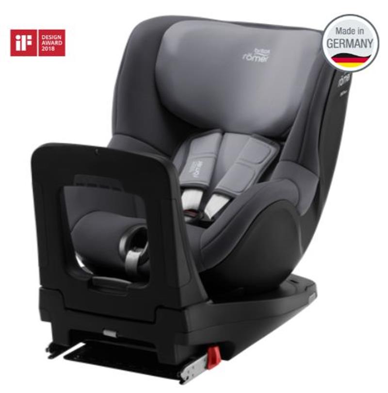 Britax Romer Dualfix i-Size - obrotowy fotelik samochodowy od urodzenia - 4 lat - 40 - 105 cm - 0 - 18 kg -Midnight Grey