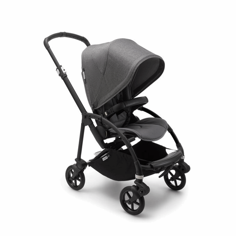 Bugaboo, Bee6 - wózek spacerowy -Black/Grey-Grey Melange