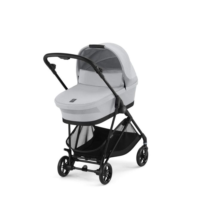 Cybex Melio Carbon - wózek głęboko-spacerowy-Fog Grey