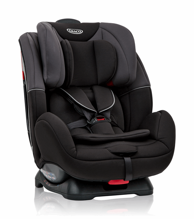 Graco Enhance - fotelik samochodowy od urodzenia do ok. 7 roku życia (0-25 kg) -Black/Grey