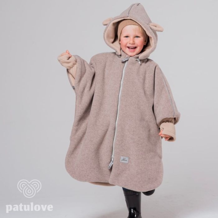 Patulove Premium Ponczo do fotelików samochodowych -Lamb Beige-roz. S