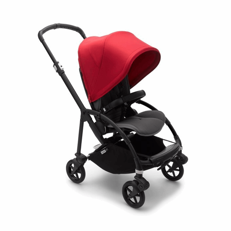 Bugaboo, Bee6 - wózek spacerowy -Black/Grey-Red