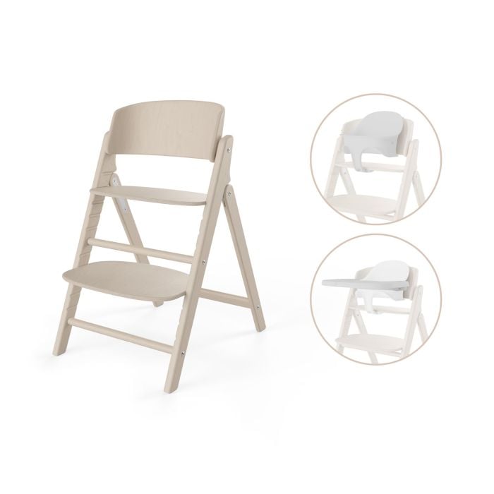 Cybex Click & Fold 3w1 - krzesełko z zestawem Baby Set i tacką-All Natural