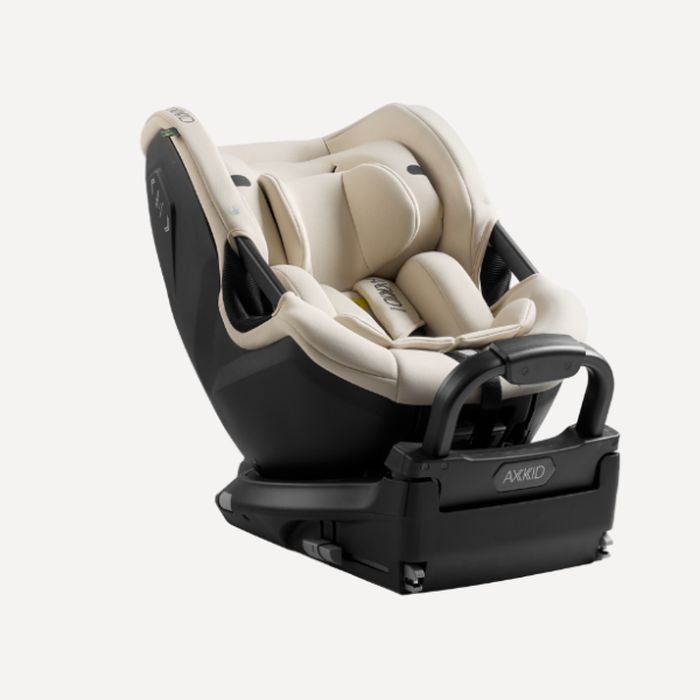 Axkid Spinkid 2 - obrotowy fotelik od 40 do 105 cm wzrostu-Beachgrass Beige