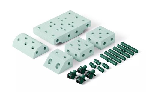 MODU Explorer set - zestaw kreatywnych klocków-Mietowy
