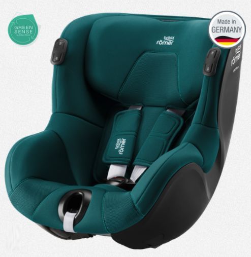 Britax Romer, Dualfix iSense - fotelik samochodowy bez bazy dla dzieci od 61 do 105 cm wzrostu, do 18 kg-Atlantic Green