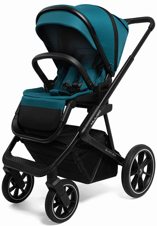 Muuvo Slick 2.0 - uniwersalny wózek głęboko-spacerowy 2 w 1-Tropical Green