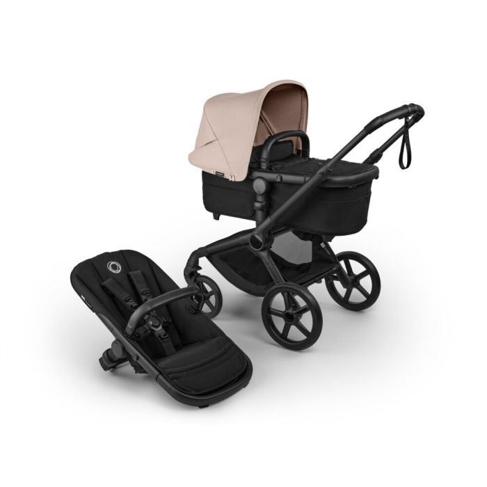 Bugaboo Fox 5 Renew - wózek głęboko-spacerowy-Black-Heritage Black-Desert Taupe Melange