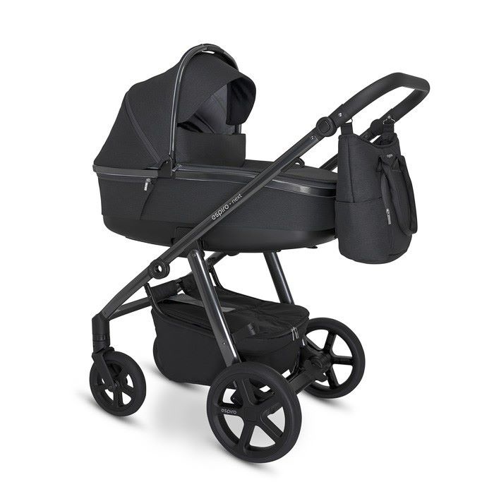 Espiro Next Up Chrome - uniwersalny wózek głęboko-spacerowy 2 w 1-617 Graphite Moon