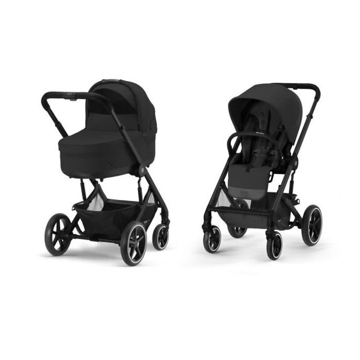 Balios S Lux Moon Black 2023 2w1 - wózek spacerowy z gondolą S Lux