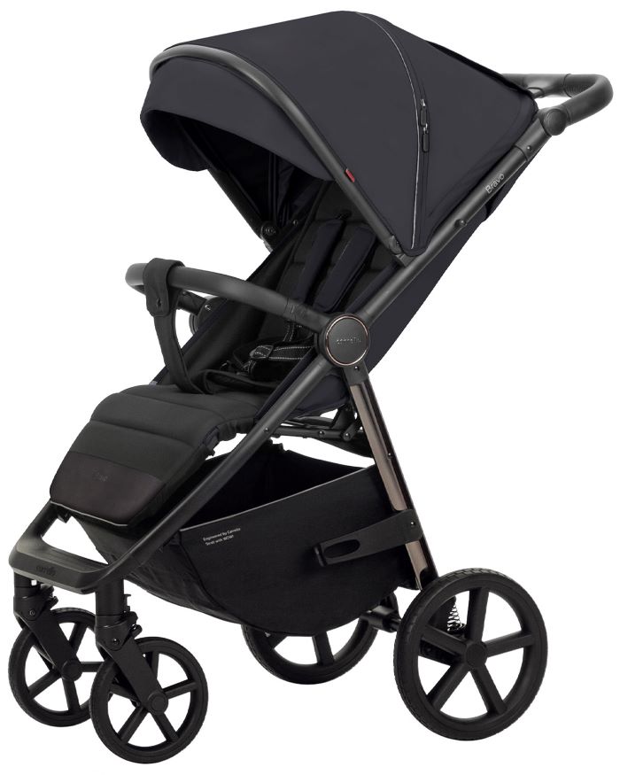 Carrello Bravo Plus 2023 wózek spacerowy do 22 kg-Jet Black