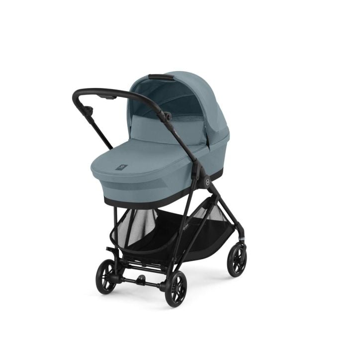Cybex Melio Carbon - wózek głęboko-spacerowy-Stormy Blue