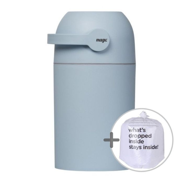 Magic Majestic - kosz na zużyte pieluchy + worki-Niebieski