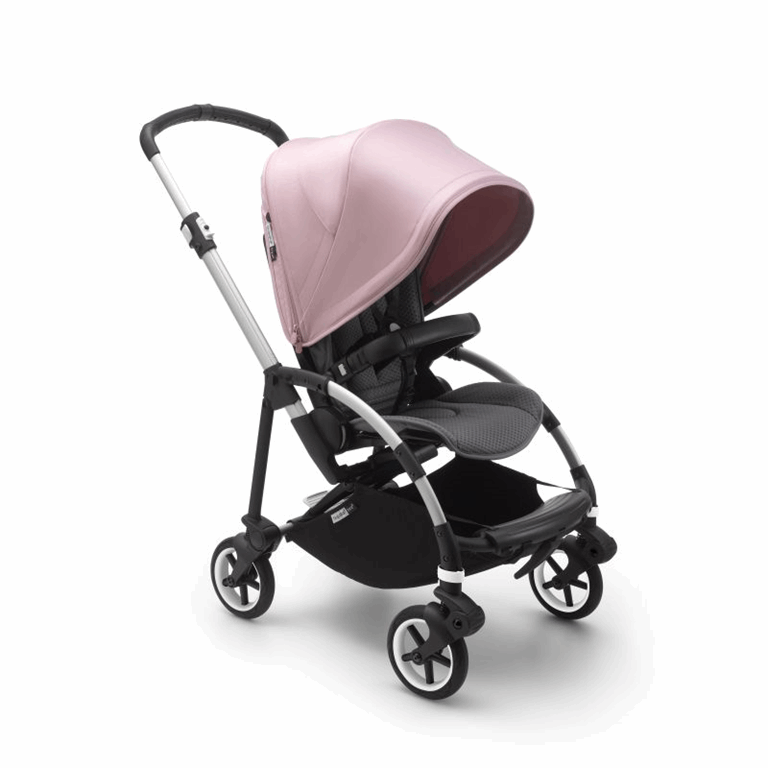 Bugaboo, Bee6 - wózek spacerowy -Alu/Grey-Soft Pink
