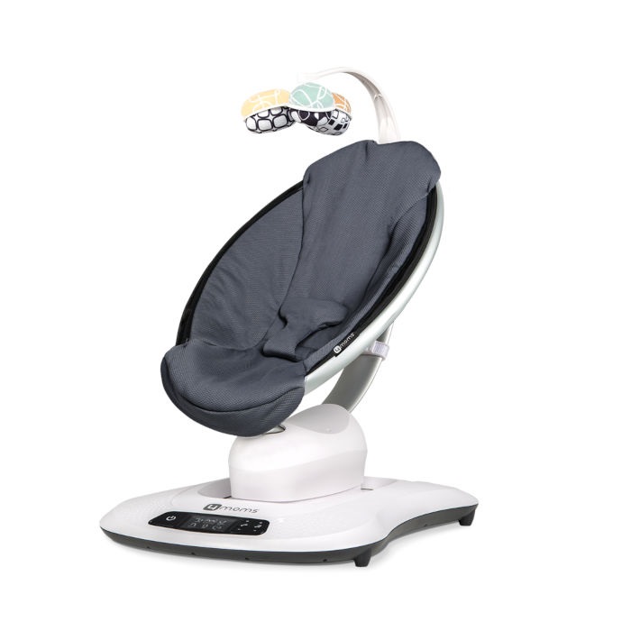 4Moms Mamaroo 4.0 - leżaczek z możliwością sparowania ze smartfonem-Mesh Grey