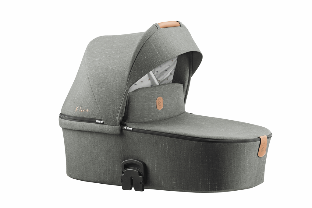 Jedo Bartatina - uniwersalny wózek głęboko-spacerowy 2w1na czarnym stelażu z torbą-X42-MS 12