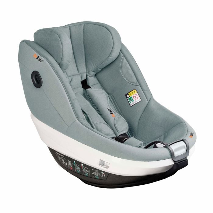 BeSafe Beyond 360 z bazą Beyond-obrotowy fotelik dla maluchów od 61-125 cm, 9-22 kg, 6 miesięcy-6 lat-Morska Zieleń