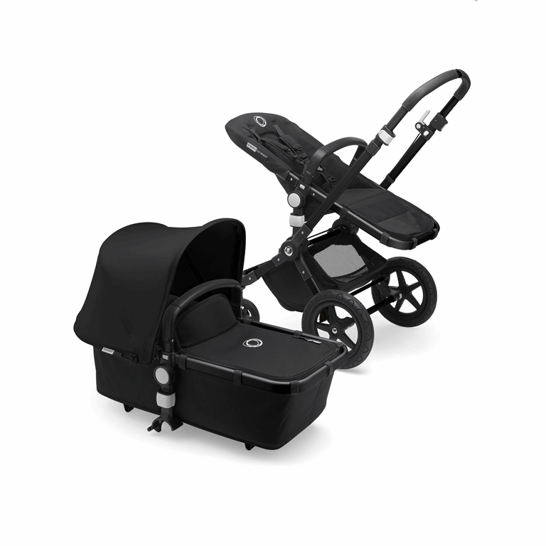 Bugaboo, Cameleon 3 Plus - wózek głęboko-spacerowy -Black/Black-Black