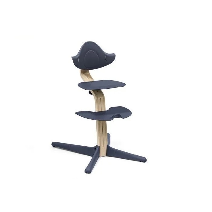 Stokke Nomi z Baby Set - krzesełko z zestawem dziecięcym-Natural Navy-Baby Set Anthracite