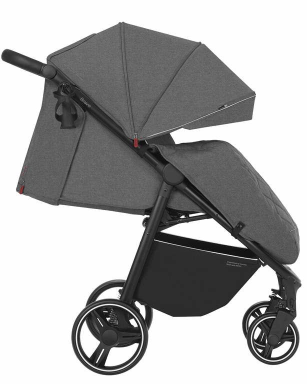 Carrello Bravo - dziecięcy wózek spacerowy-Elephant Grey
