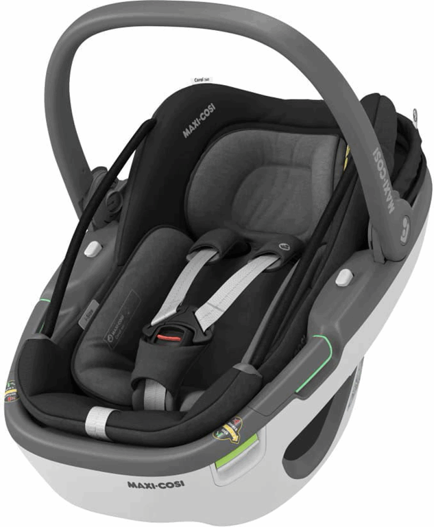 Maxi Cosi Coral 360 - modułowy fotelik samochodowy od urodzenia do około 12 miesiąca życia od 40 do 75cm -Essential Black