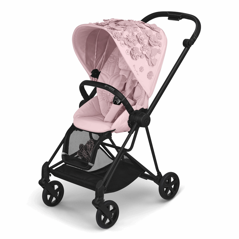 Cybex, Mios 2.0 - wózek spacerowy klasy Premium-Simply Flowers Pale Blush-Matt Black