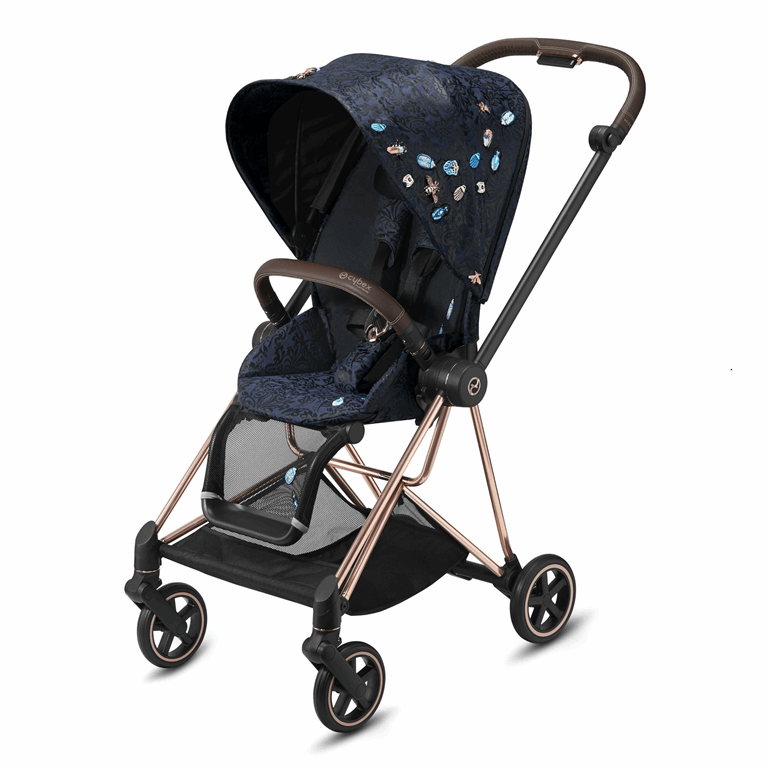Cybex, Mios 2.0 - wózek spacerowy klasy Premium-Jewels of Nature-Chrome z brązową rączką