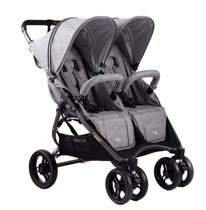 Valco Baby Snap Duo - wózek spacerowy bliźniaczy-Tailor Made Grey Marle