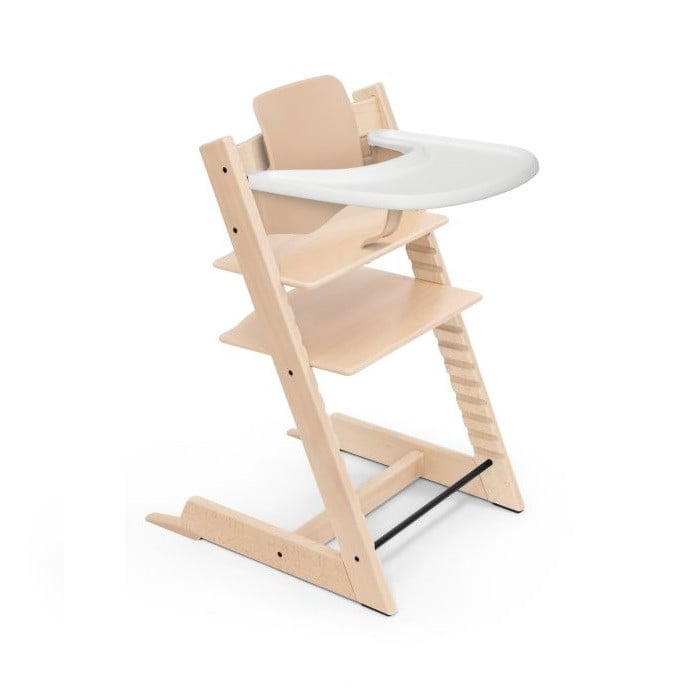 Stokke Tripp Trapp Bundle - krzesełko do karmienia + zestaw Baby Set V2 + tacka-Natural