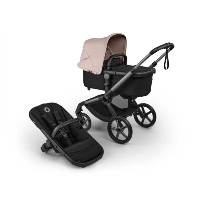Bugaboo Fox 5 Renew - wózek głęboko-spacerowy-Graphite-Heritage Black-Desert Taupe Melange