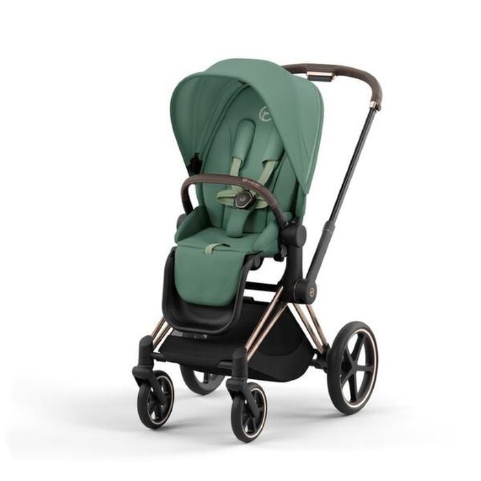 Cybex Priam 4.0 - wózek spacerowy-Leaf Green-Rose Gold