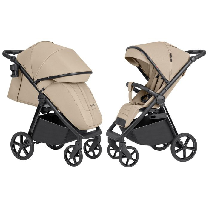 Carrello Bravo SL 2024 - dziecięcy wózek spacerowy-Sand Beige