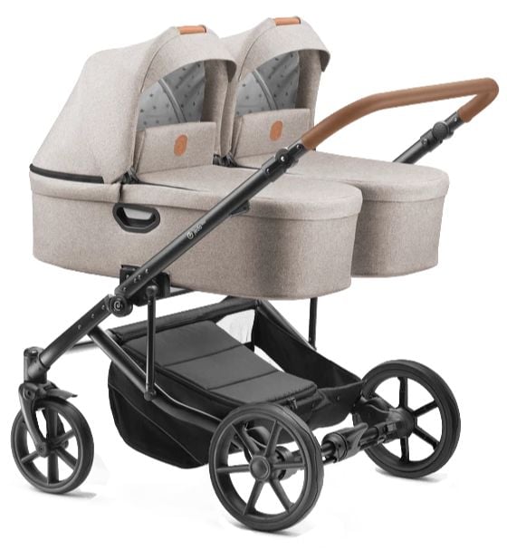 Jedo Duo 2w1 - wózek głęboko-spacerowy dla bliźniąt-D51