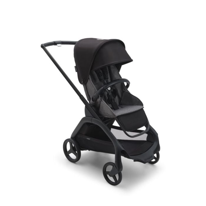 Bugaboo Dragonfly - wózek spacerowy-Black-Midnight Black-Grey Melange