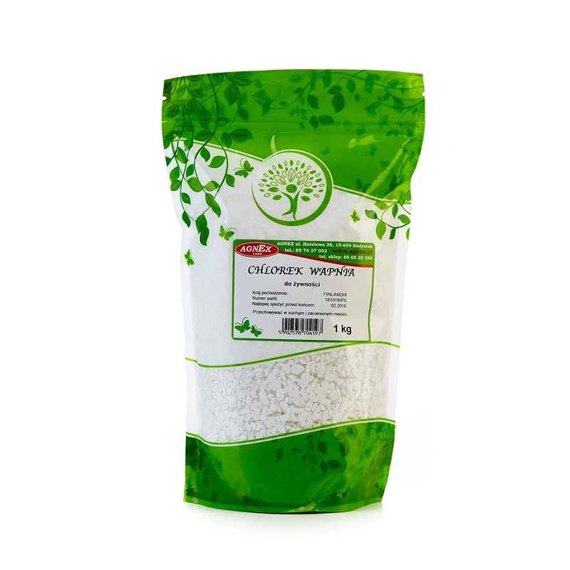 Chlorek wapnia dwuwodny spożywczy 77% E509 1 kg