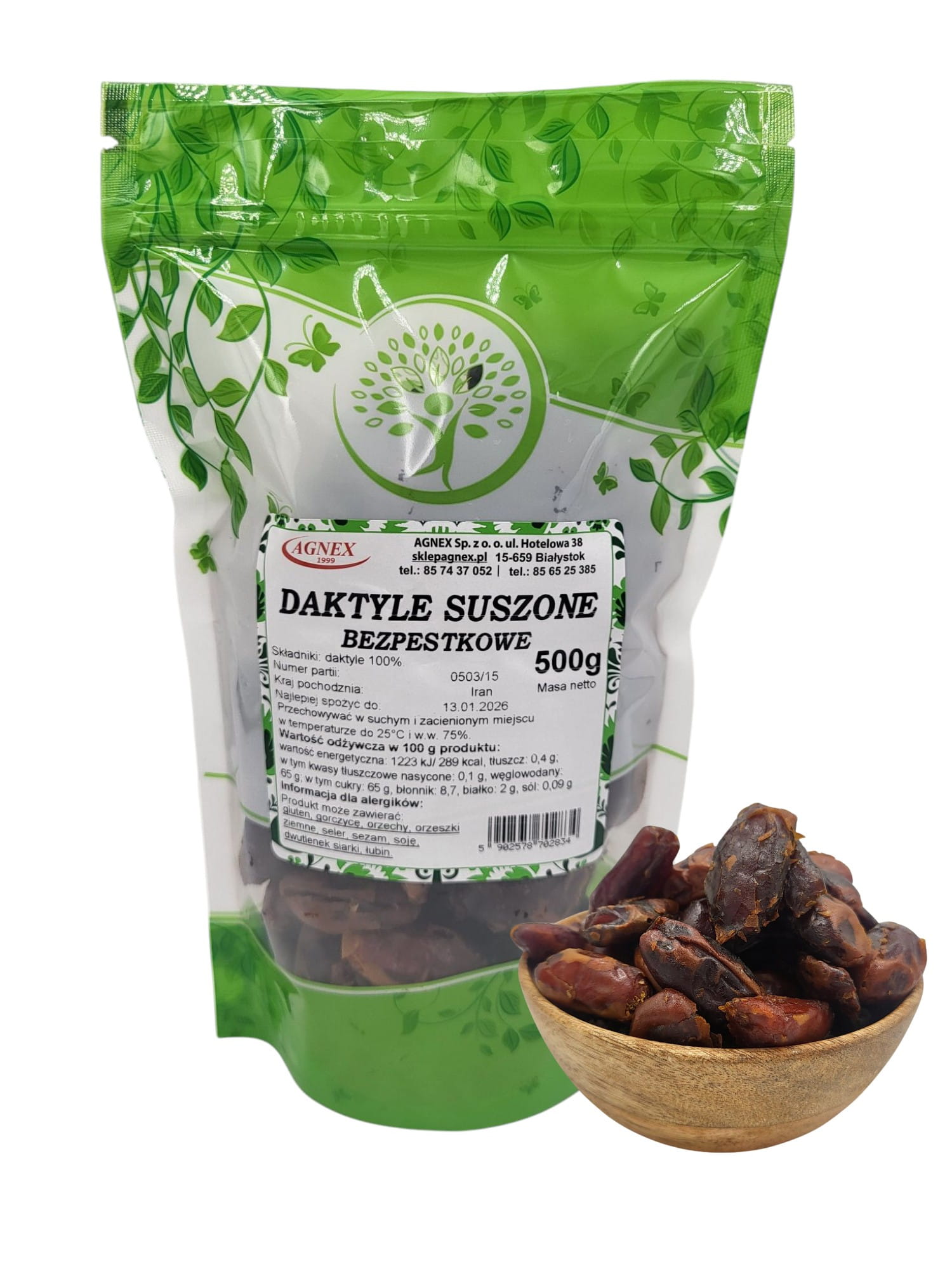 Daktyle suszone bez pestek 500g