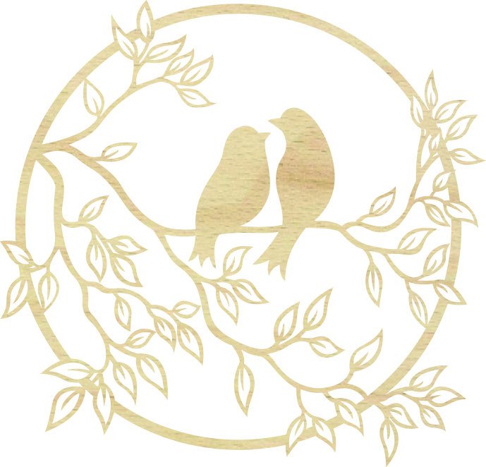 Obręcz koło do łapacza snów, baza makramy, zawieszka ptaki na gałązce prezent 24cm