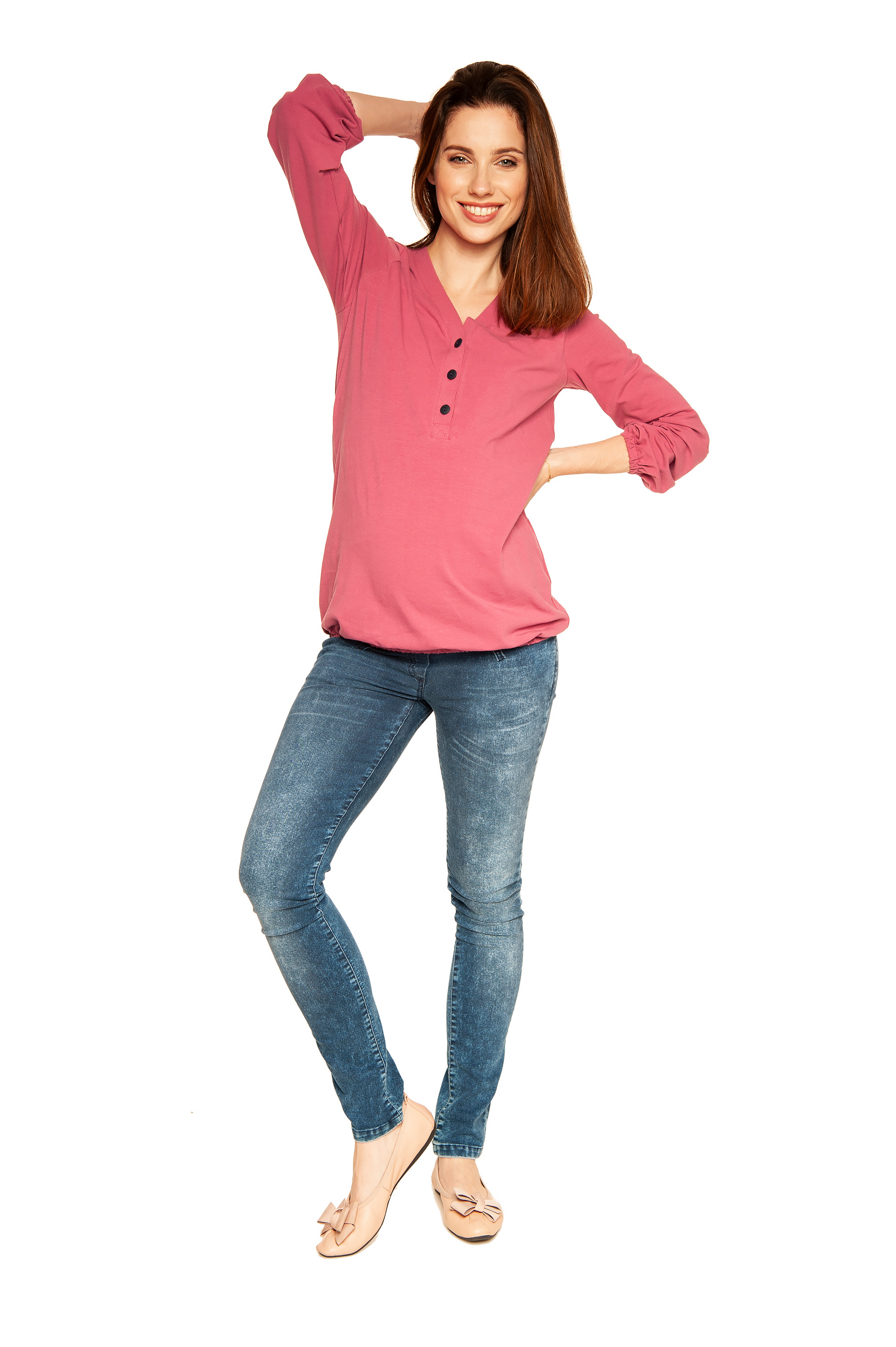 Bluzka ciążowa i do karmienia Flora