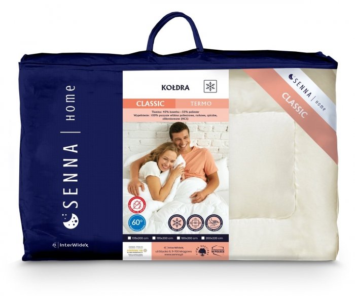 Kołdra CLASSIC TERMO Inter-Widex 180x200 wz. kremowy