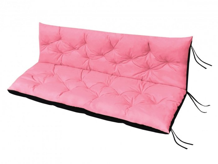 Poduszka ogrodowa na huśtawkę - 180x60x50 wz. Różowy